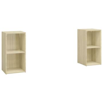 Stylish Sonoma Oak TV Cabinets - 2 pcs | Hipo Market