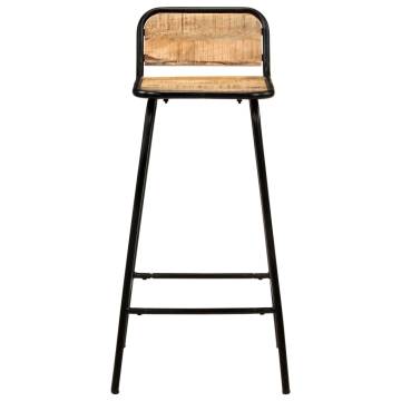 Stylish Bar Chairs (4 pcs) - Solid Mango Wood | HipoMarket