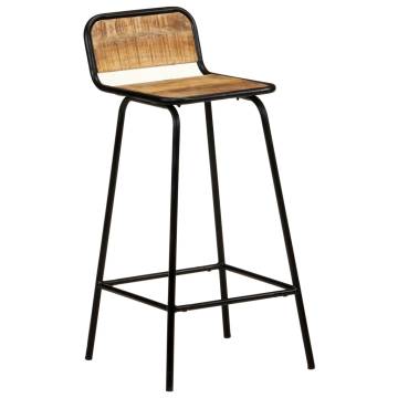 Stylish Bar Chairs (4 pcs) - Solid Mango Wood | HipoMarket