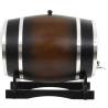 Wine Barrel with Tap - Solid Pinewood 35L | HipoMarket