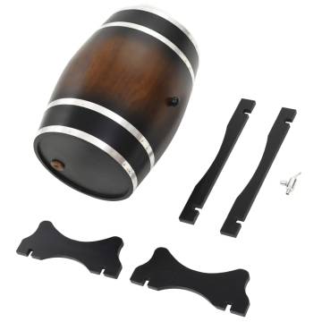 Wine Barrel with Tap - Solid Pinewood 35L | HipoMarket