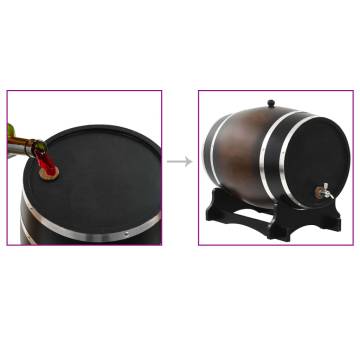 Wine Barrel with Tap - Solid Pinewood 35L | HipoMarket