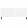 Elegant High Gloss White Coffee Table - 80x80cm | HipoMarket