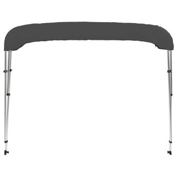 3 Bow Bimini Top Anthracite - Durable Boat Canopy 183x140 cm