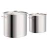 2 Piece Stock Pot Set | 50/25 L Stainless Steel - HipoMarket