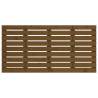 Elegant Wall Headboard in Honey Brown - Solid Pine Wood