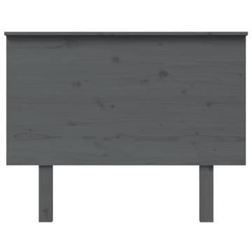 Stylish Grey Pine Bed Headboard - 104x6x82.5 cm | Hipomarket