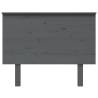 Stylish Grey Pine Bed Headboard - 104x6x82.5 cm | Hipomarket