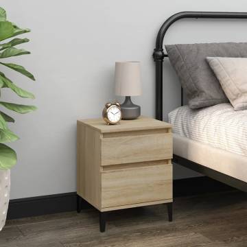 Sonoma Oak Bedside Cabinet - Stylish Storage Solution