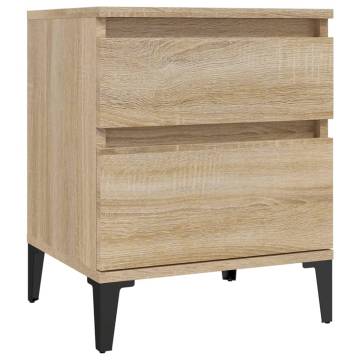 Sonoma Oak Bedside Cabinet - Stylish Storage Solution