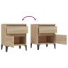 Sonoma Oak Bedside Cabinet - Stylish Storage Solution