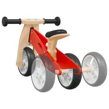 Balance Bike for Children 2-in-1 Red | Safe & Fun Learning