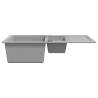 Granite Kitchen Sink Double Basin Grey - Durable & Stylish