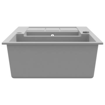 Granite Kitchen Sink Double Basin Grey - Durable & Stylish