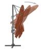 Cantilever Umbrella with Aluminium Pole - Terracotta 400x300cm