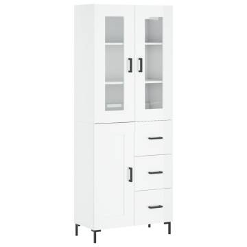 Highboard High Gloss White - Stylish Storage Solution