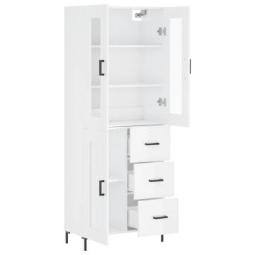 Highboard High Gloss White - Stylish Storage Solution