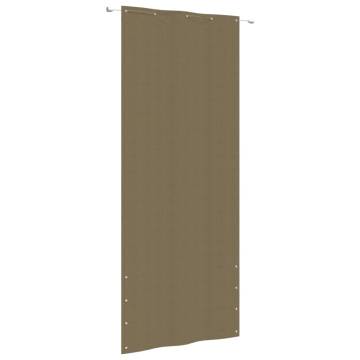 Buy Balcony Screen Taupe 100x240 cm - Water Resistant Privacy