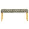 Natural Kubu Rattan & Mango Wood Bench - 110 cm