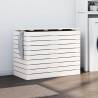 Laundry Basket White 88.5x44x66 cm Solid Wood Pine Colour white Size 88.5 x 44 x 66 cm Quantity in Package 1 