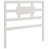 White Solid Pine Bed Headboard - 95.5x4x100 cm | Hipomarket