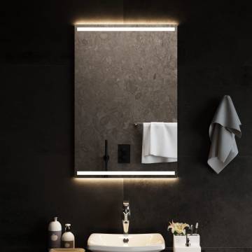 Stylish 60x90 cm LED Bathroom Mirror - IP65 Rated