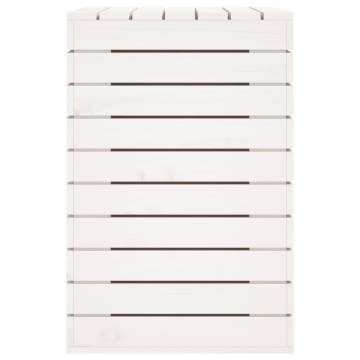 Laundry Basket White 88.5x44x66 cm | Solid Pine Storage