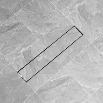 Elegant Linear Shower Drain 630x140 mm Stainless Steel