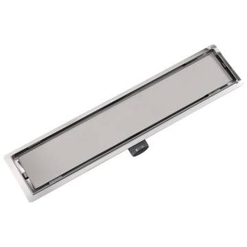 Elegant Linear Shower Drain 630x140 mm Stainless Steel