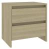 Elegant Bedside Cabinets - Sonoma Oak | Set of 2