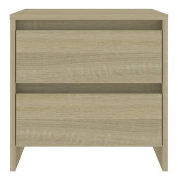 Elegant Bedside Cabinets - Sonoma Oak | Set of 2