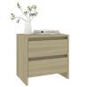 Elegant Bedside Cabinets - Sonoma Oak | Set of 2