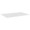 High Gloss White Bookshelf Boards - 4 pcs | Hipomarket