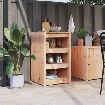 Outdoor Kitchen Cabinet - Solid Wood Pine 55x55x92 cm