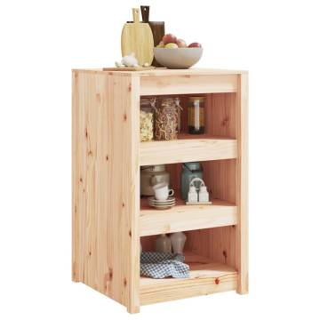 Outdoor Kitchen Cabinet - Solid Wood Pine 55x55x92 cm