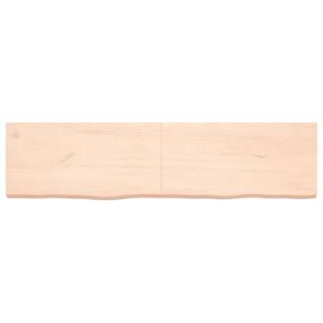 Untreated Solid Wood Oak Table Top - 160x40 cm | HipoMarket