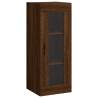 Stylish Highboard in Brown Oak - Engineered Wood Storage Solution