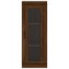 Stylish Highboard in Brown Oak - Engineered Wood Storage Solution