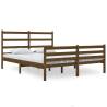 Honey Brown Solid Wood Pine Bed Frame - 120x190 cm Small Double