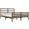 Honey Brown Solid Wood Pine Bed Frame - 120x190 cm Small Double