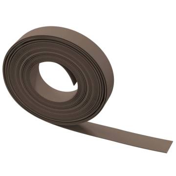 Brown Garden Edgings (5 pcs) - Durable & Flexible 10m x 10cm