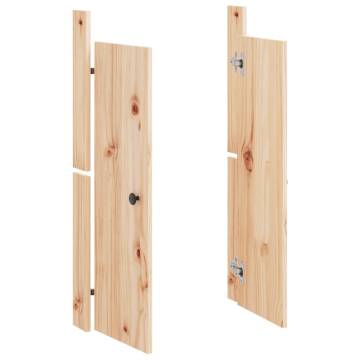 Outdoor Kitchen Doors 50x9x82 cm Solid Pine | HipoMarket