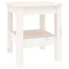 Elegant White Coffee Table - Solid Pine, 35x35x40 cm