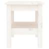 Elegant White Coffee Table - Solid Pine, 35x35x40 cm