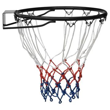 Basketball Ring Black 39 cm Steel - Durable & Sturdy Hoop