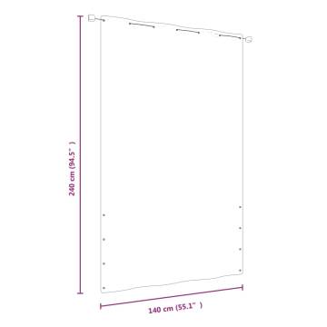 Balcony Screen Orange 140x240 cm - Privacy & Style