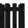 Stylish Black Garden Planter with Fence Design - 70x70x70 cm