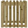 Garden Planter with Fence Design - Impregnated Wood Pine 70cm