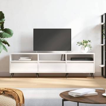 High Gloss White TV Cabinet - Stylish Storage Solution