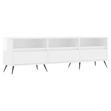 High Gloss White TV Cabinet - Stylish Storage Solution